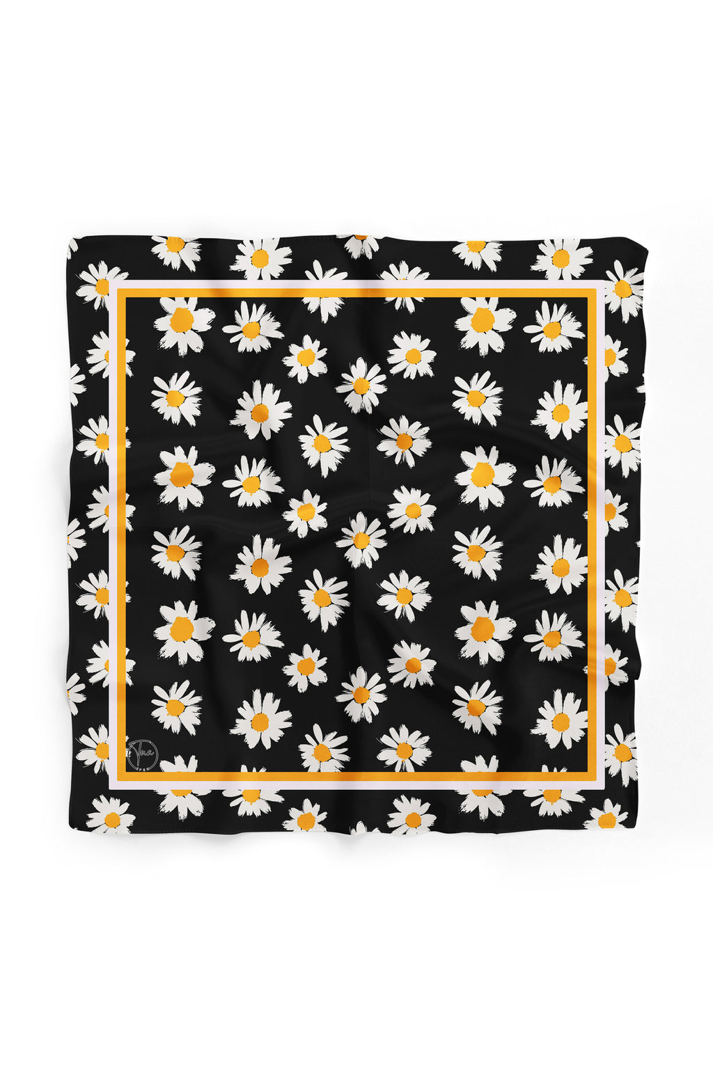 Retro Daisy Desen Bandana/Fular - Çok Renkli