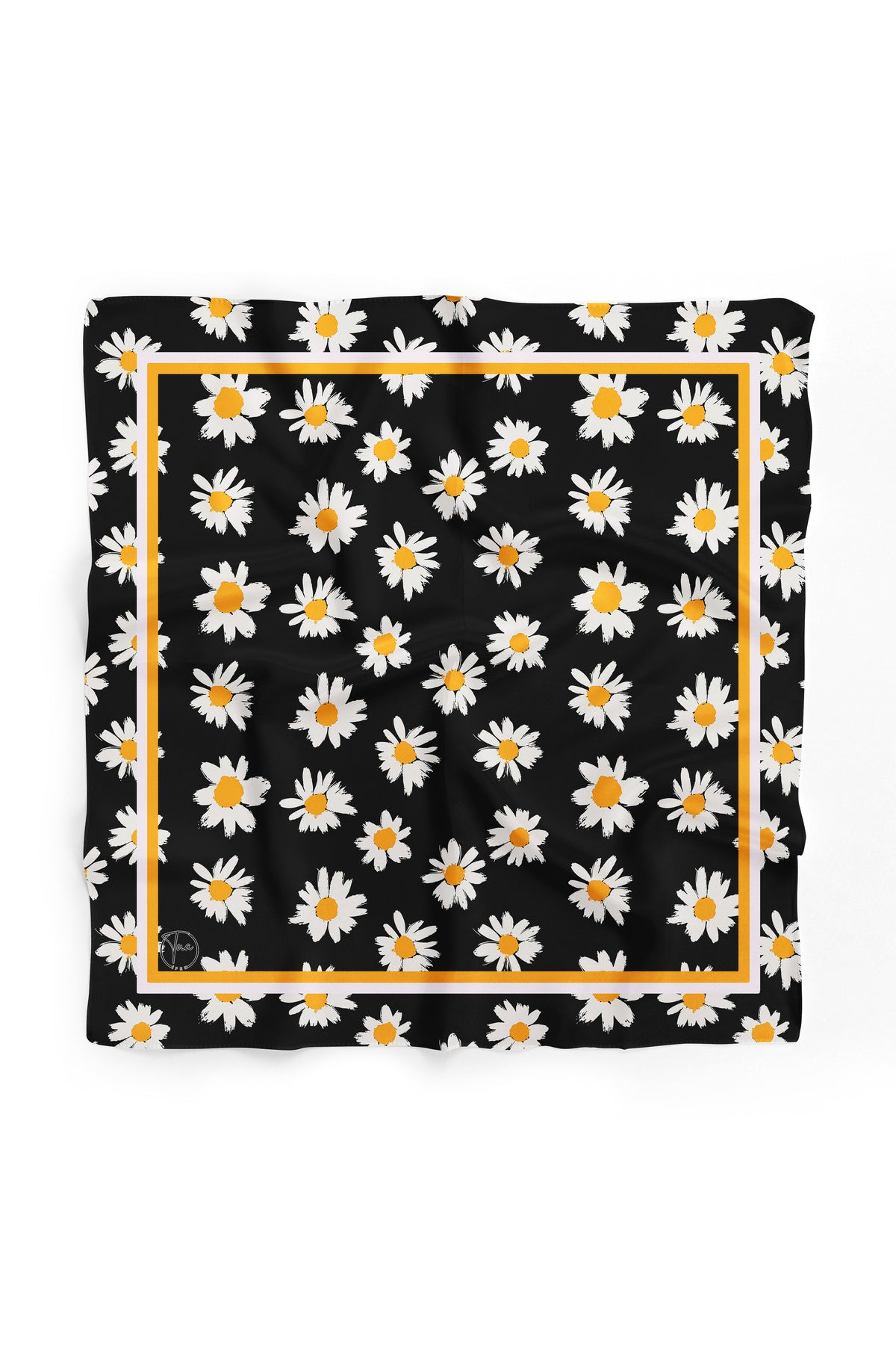 Retro Daisy Desen Bandana/Fular - Çok Renkli
