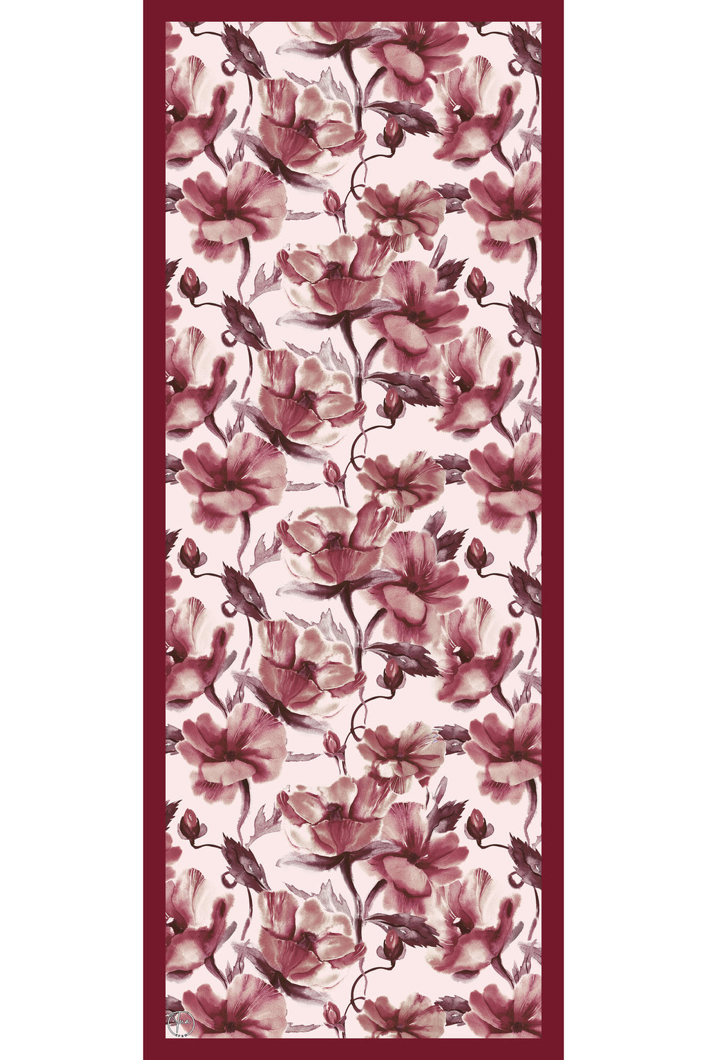 Organic Viscose İpeği İNCİRA ŞAL - Çiçek Desenli - görsel 2