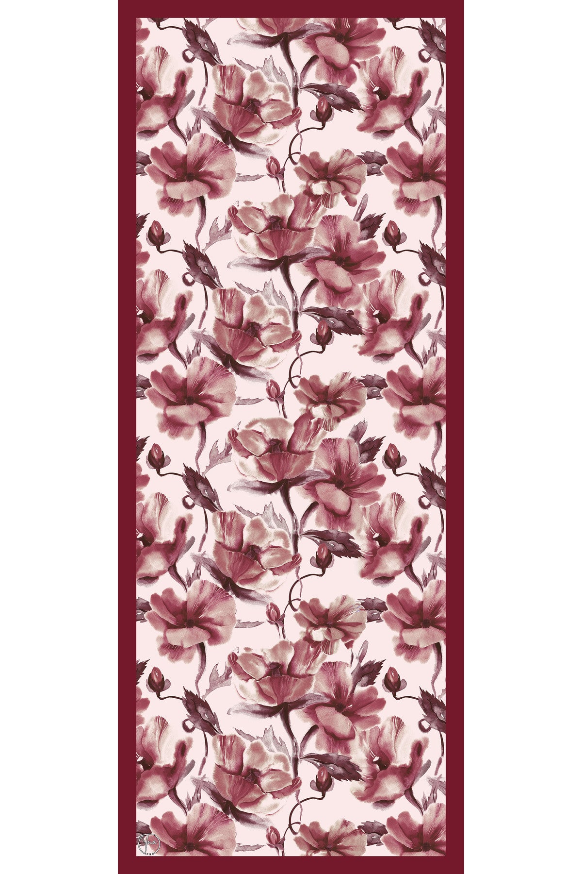 Organic Viscose İpeği İNCİRA ŞAL - Çiçek Desenli - görsel 2