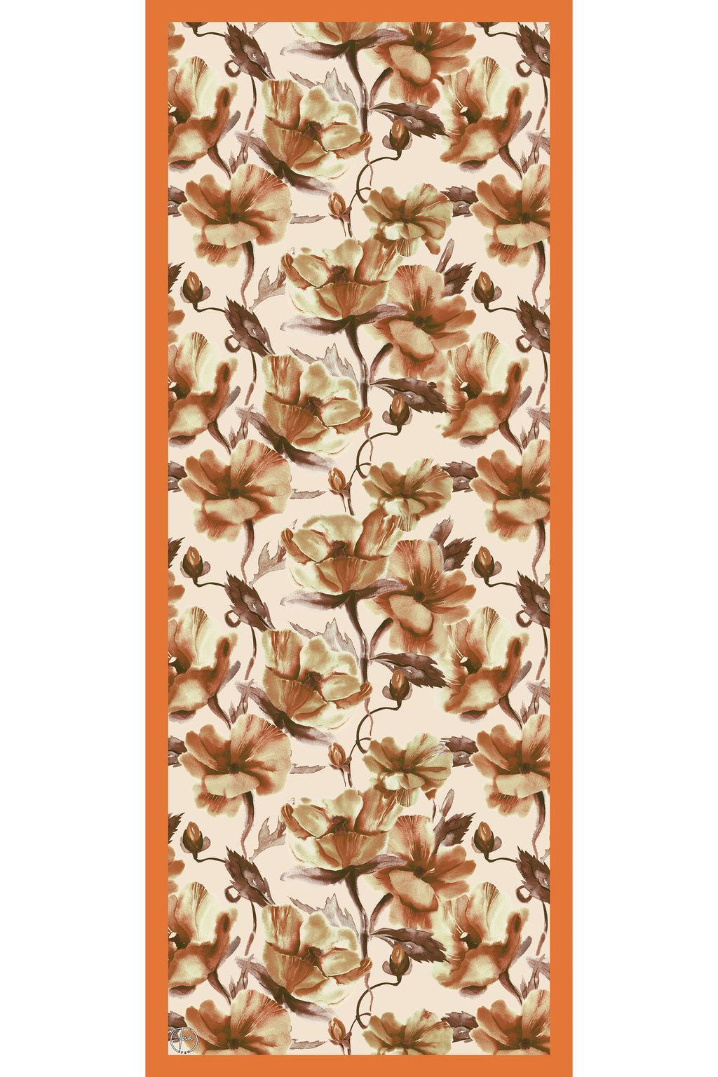 Organic Viscose İpeği İNCİRA ŞAL - Çiçek Desenli - görsel 2