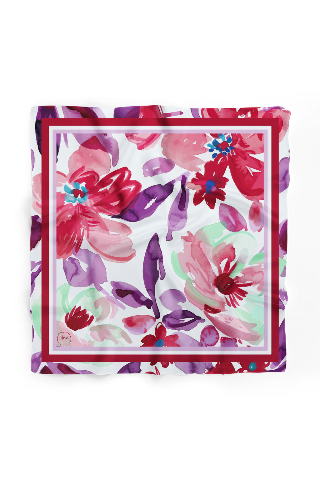 Sonsuz Bahar Desen 55x55cm Bandana/Fular - görsel 2