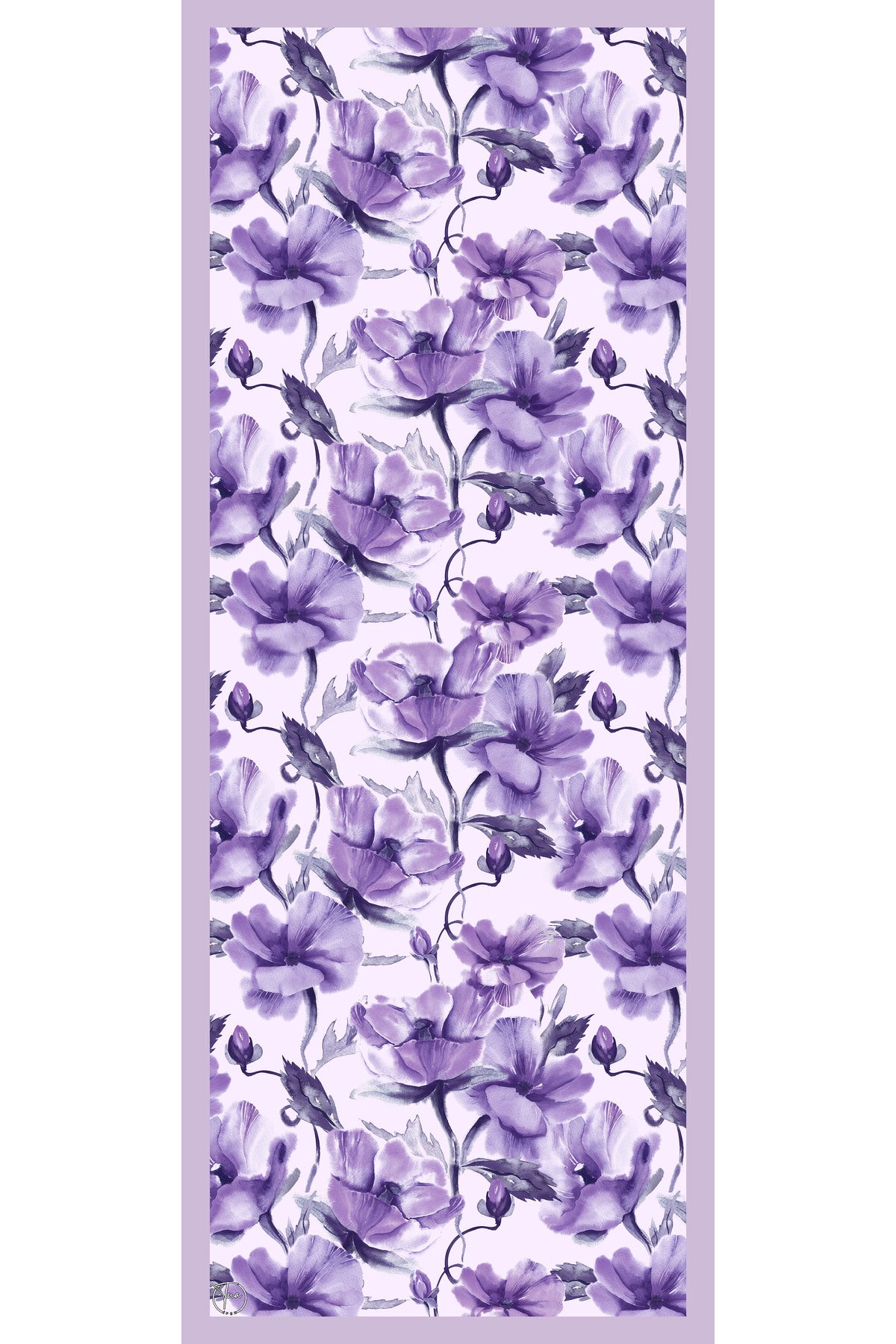 Organic Viscose İpeği İNCİRA ŞAL - Çiçek Desenli - görsel 2