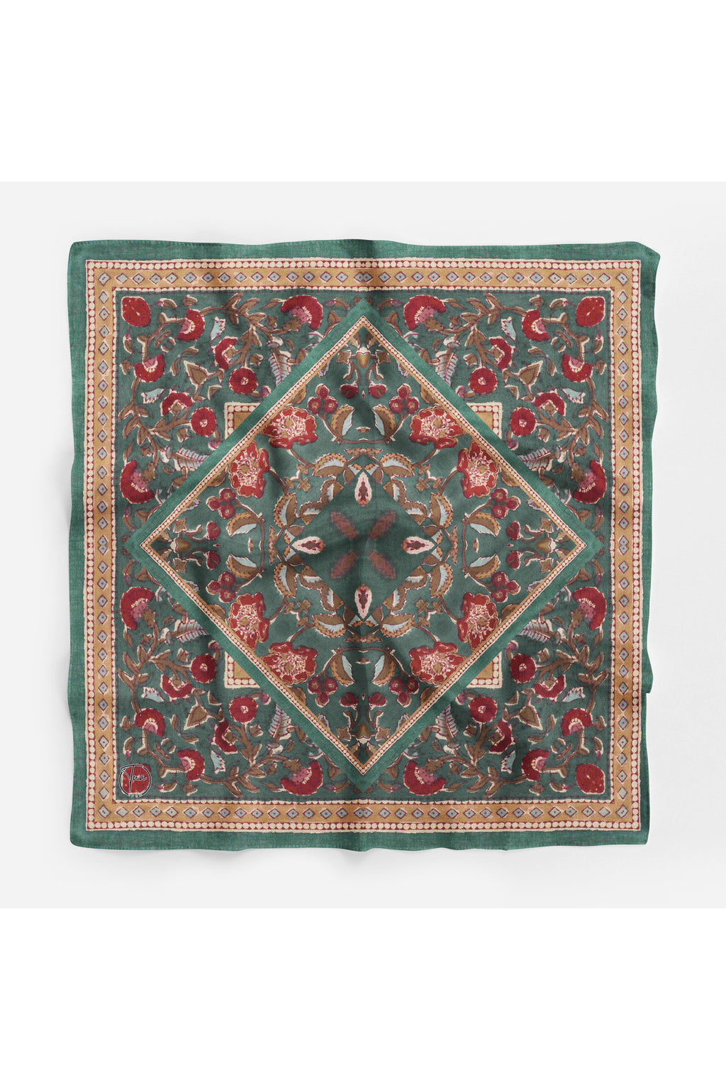 VİNTAGE Desen Bandana/Fular - Çok Renkli
