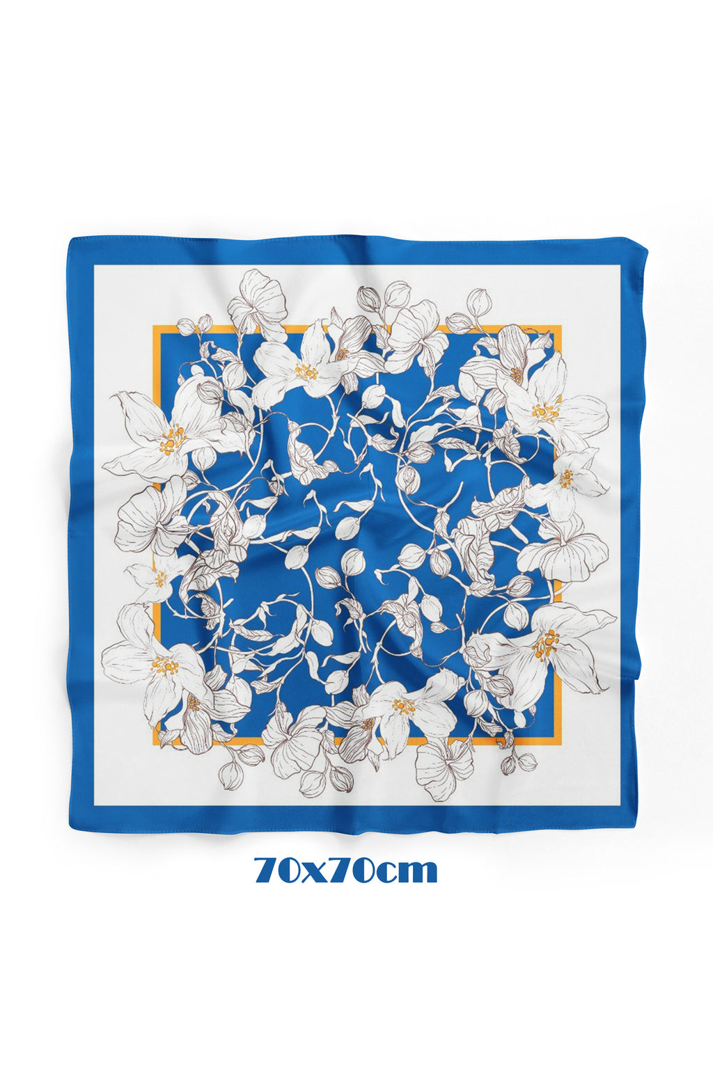 Mavi Gardenya Desen 70*70cm Bandana/Fular - görsel 3