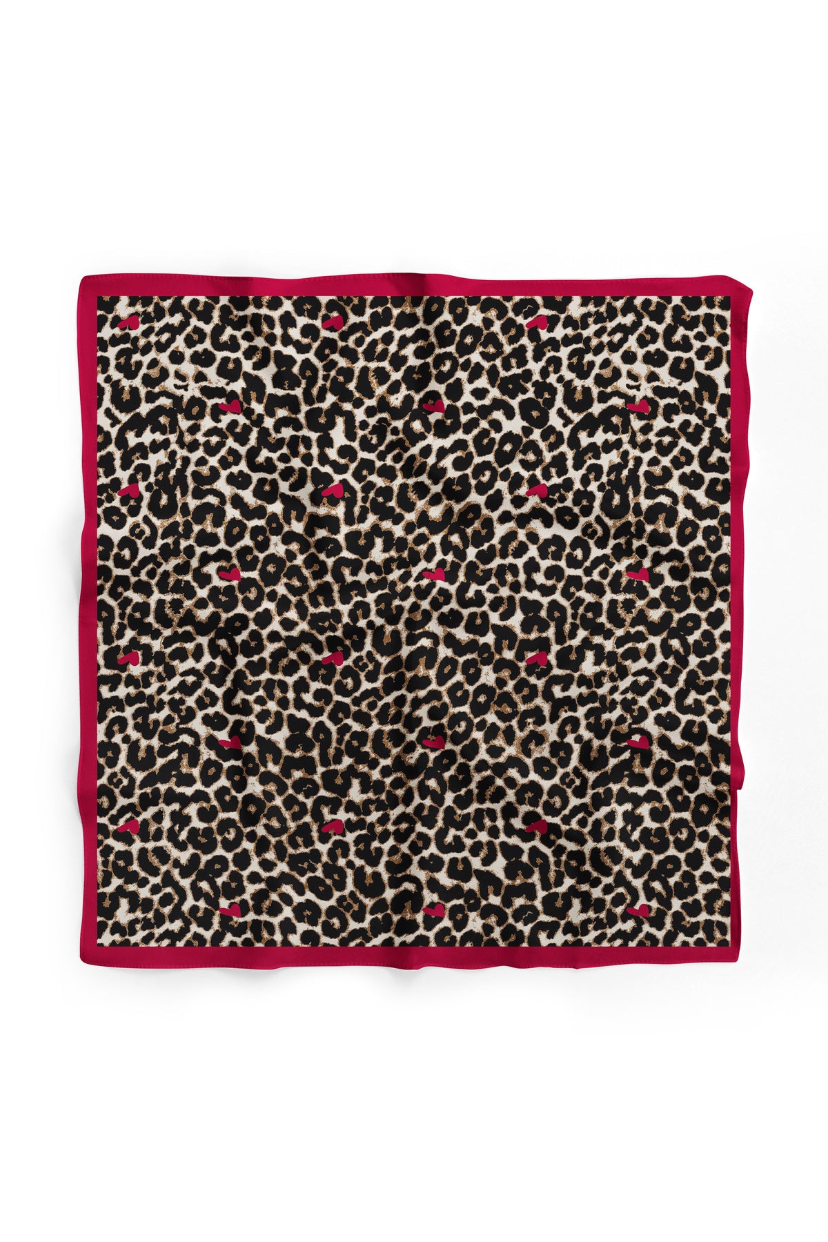 Leopar Rüyası Desen Bandana/Fular - Çok Renkli