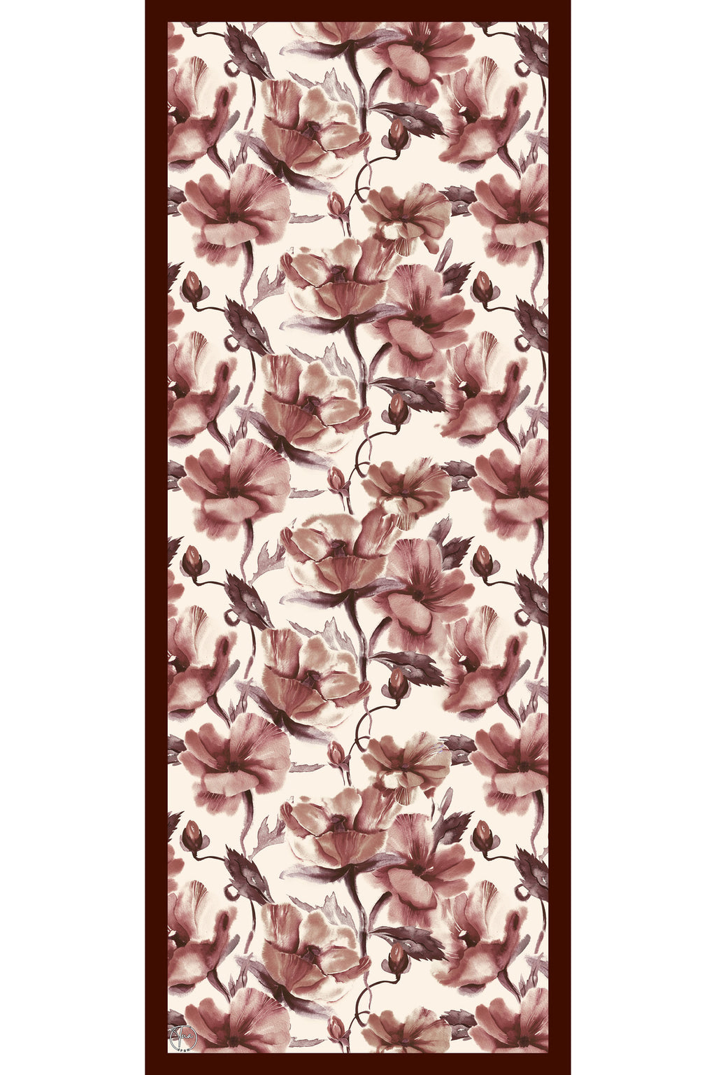 Organic Viscose İpeği İNCİRA ŞAL - Çiçek Desenli - görsel 2