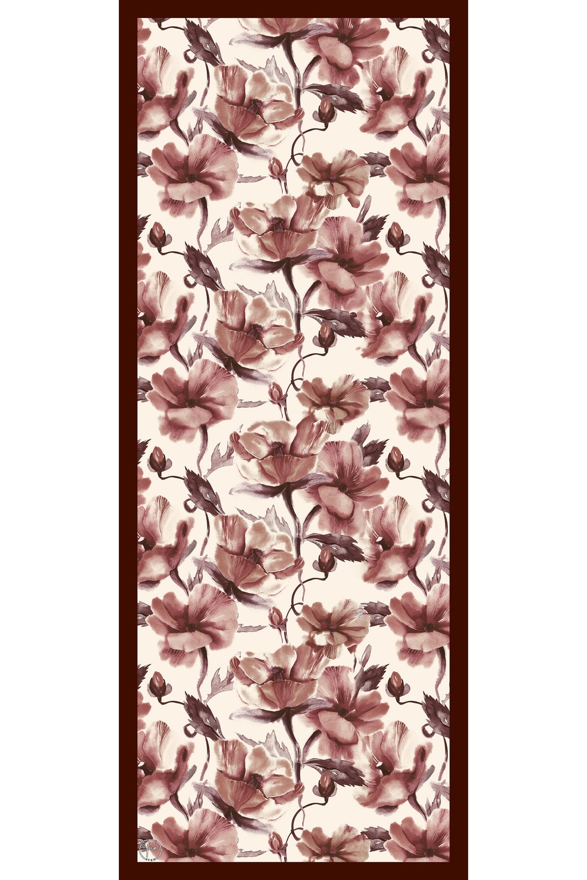 Organic Viscose İpeği İNCİRA ŞAL - Çiçek Desenli - görsel 2