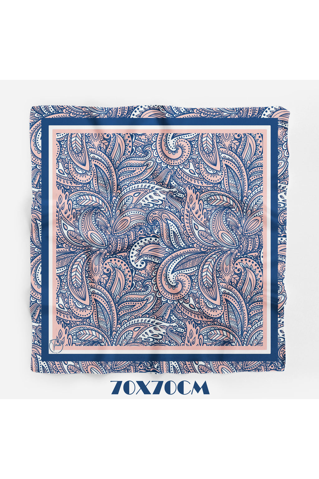 RİVİERA Desen 70*70cm Bandana/Fular - Çok Renkli