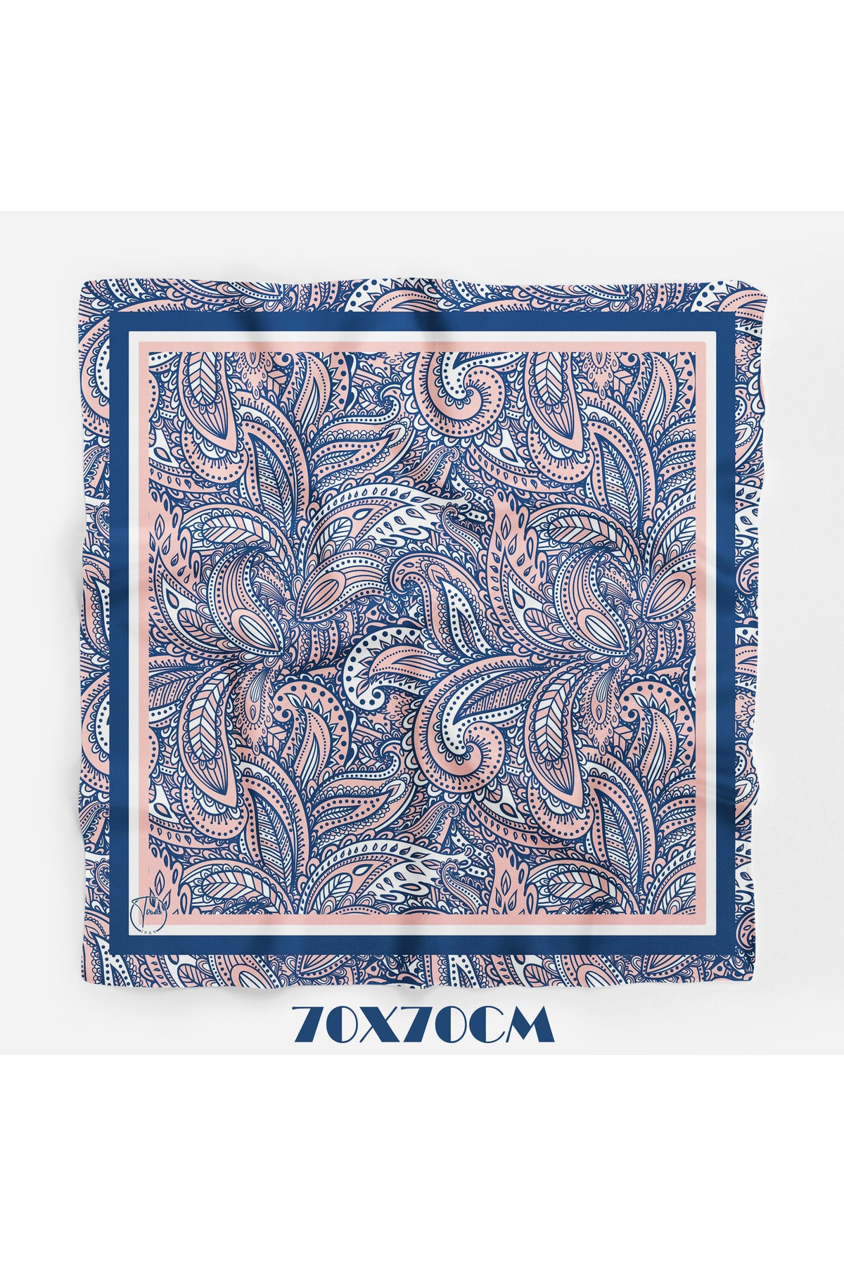 RİVİERA Desen 70*70cm Bandana/Fular - Çok Renkli