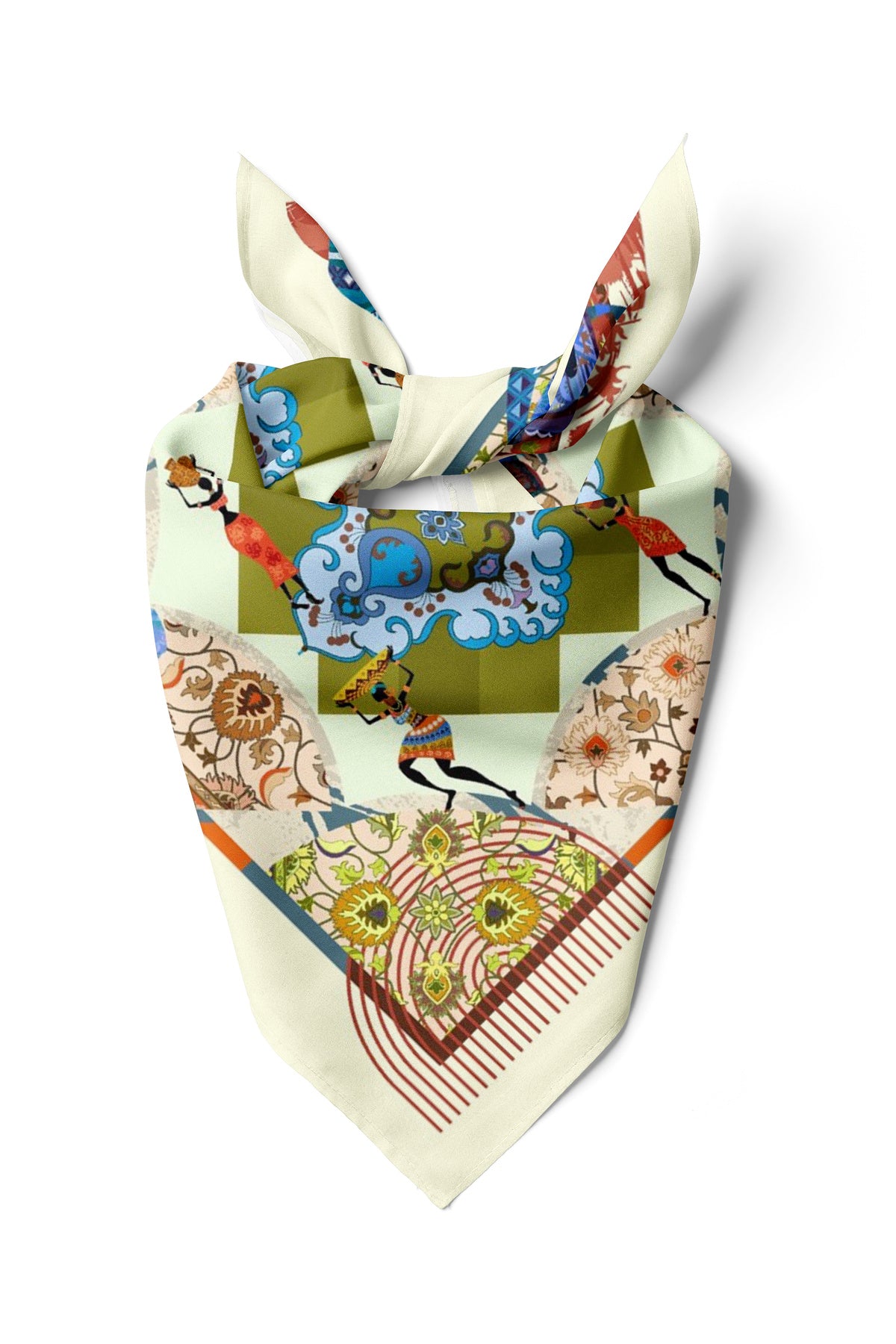 Motiflerin Dili Desen Bandana/Fular - görsel 2