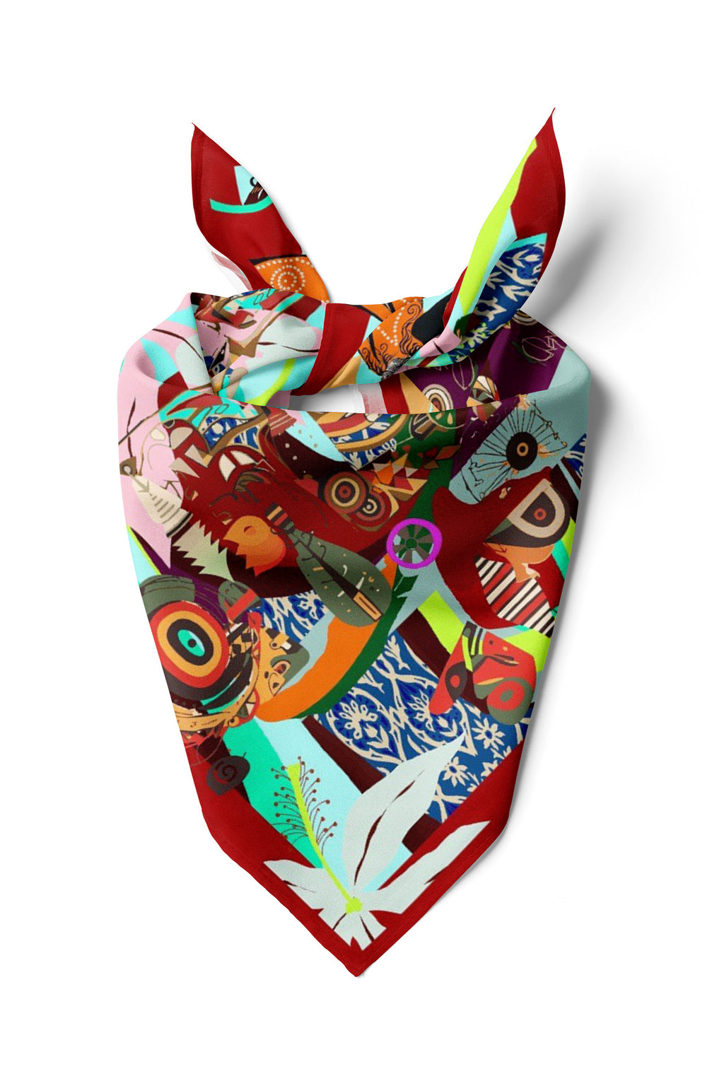 Red Jungle Desen Bandana/Fular - görsel 2