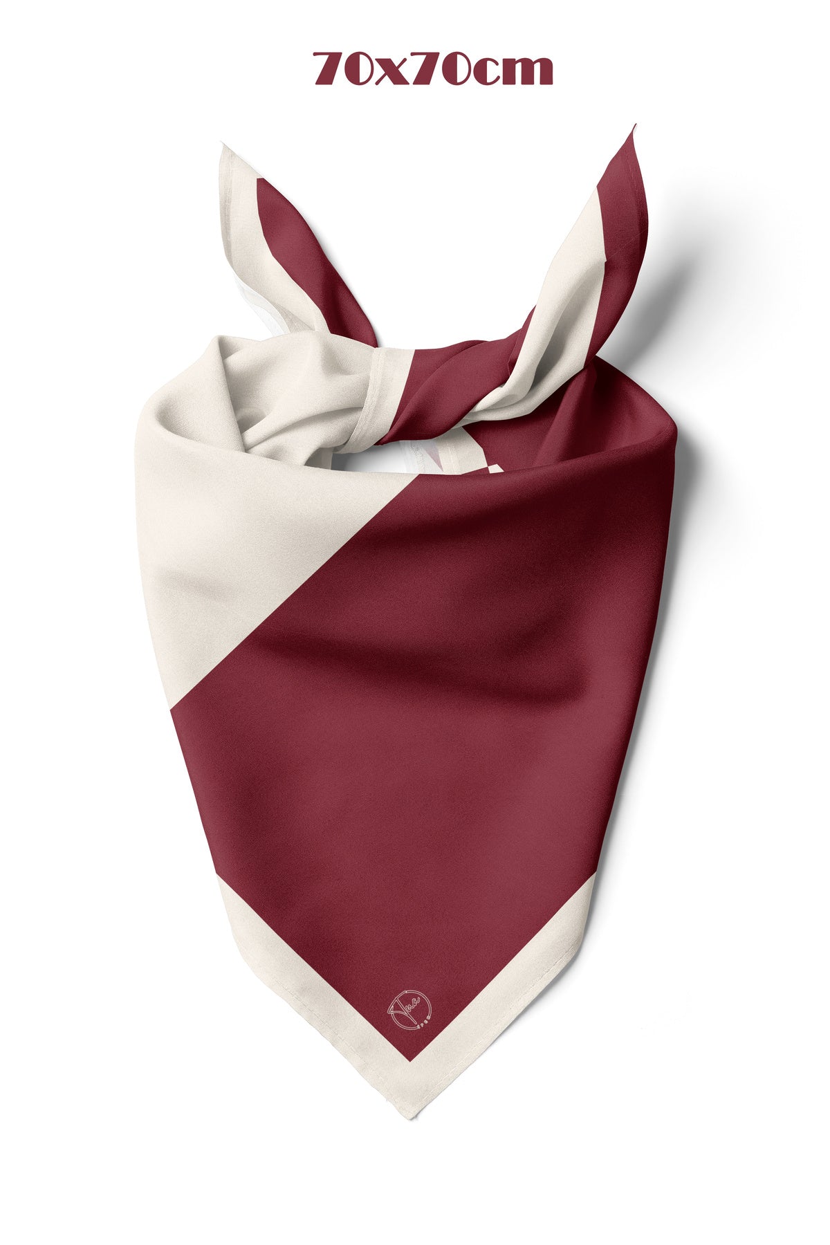 DUO BLOK Desen 70*70cm Bandana/Fular - Çok Renkli