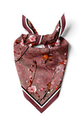 Kızıl Ağaç Desen 55x55cm Bandana/Fular - Çok Renkli