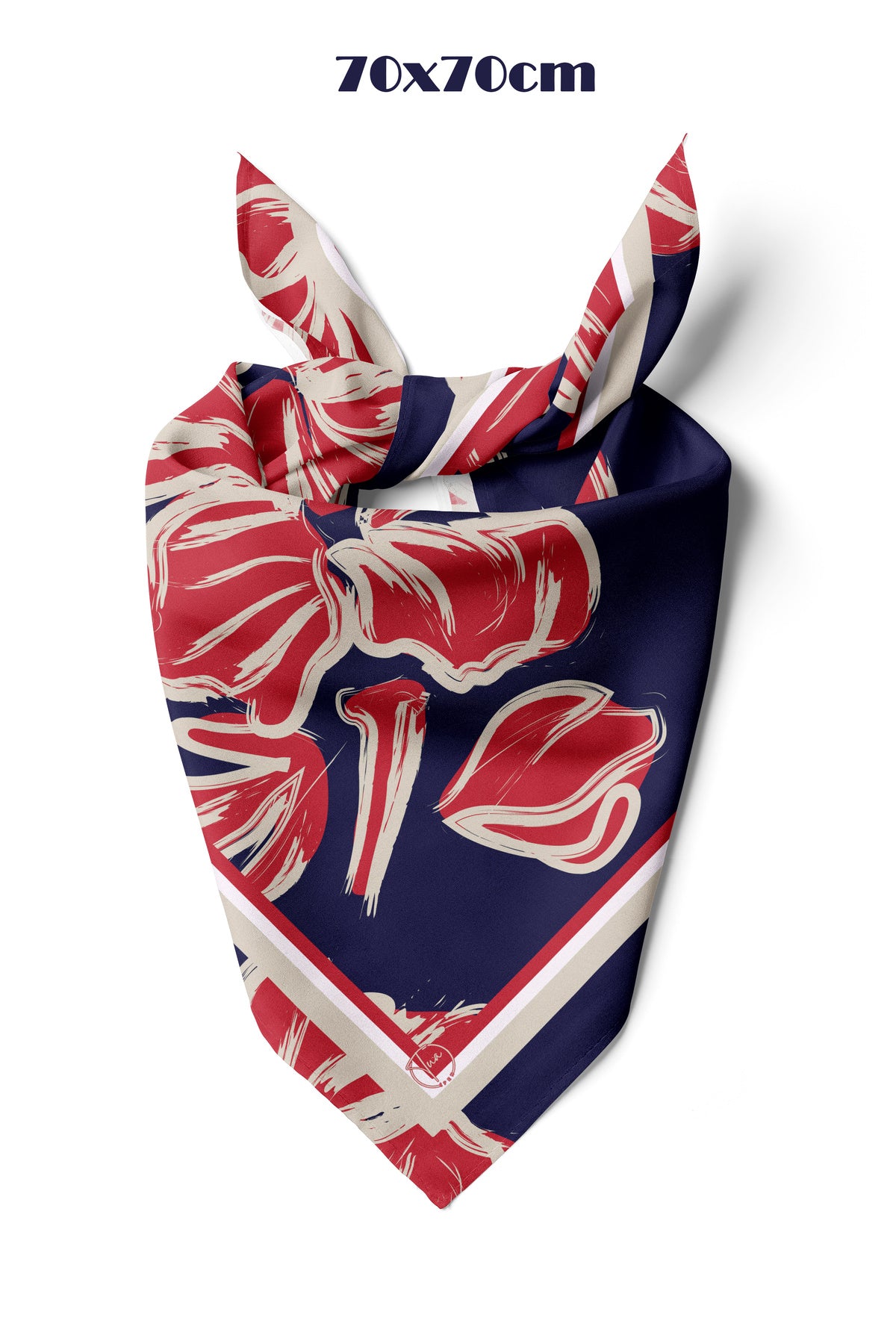 Modern Touch Desen 70*70cm Bandana/Fular - görsel 2
