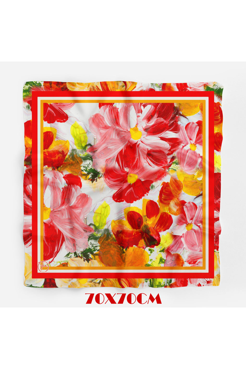 VİVİDA Desen 70*70cm Bandana/Fular - Çok Renkli