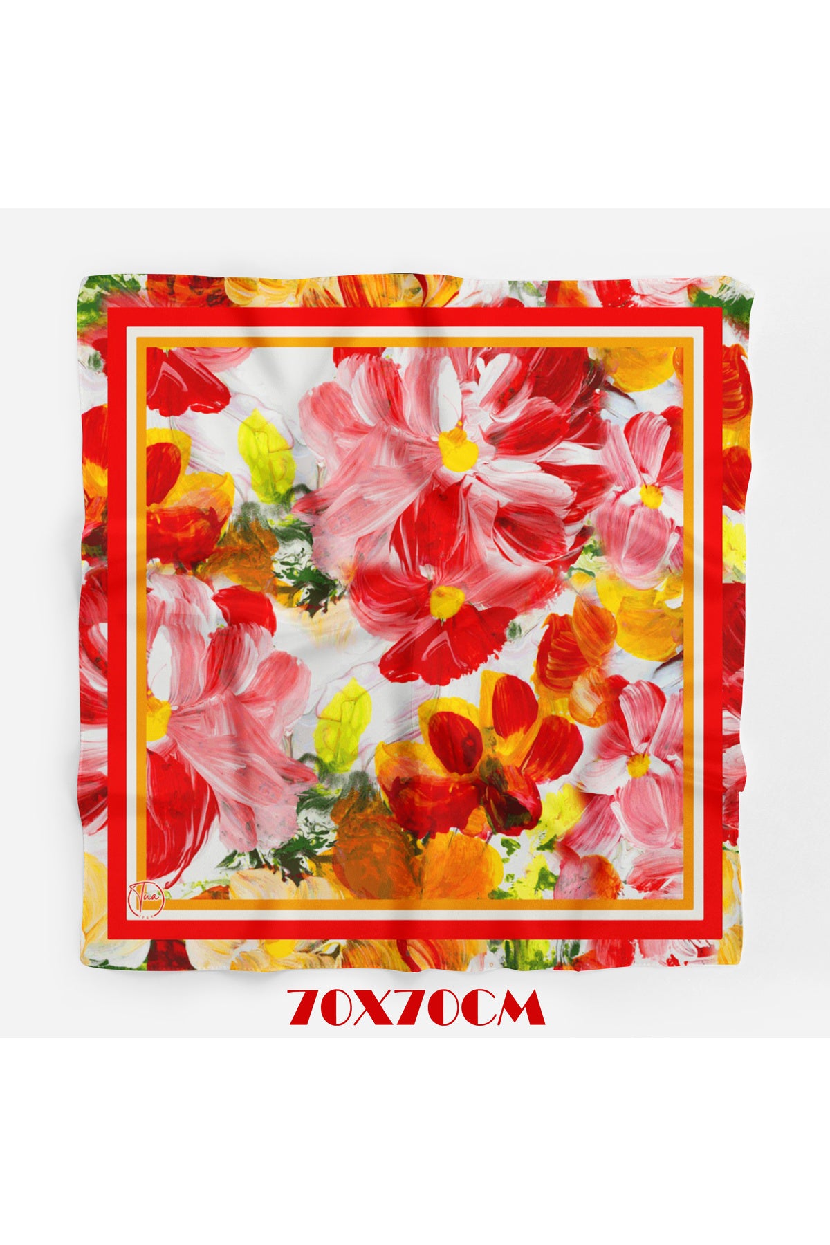 VİVİDA Desen 70*70cm Bandana/Fular - Çok Renkli