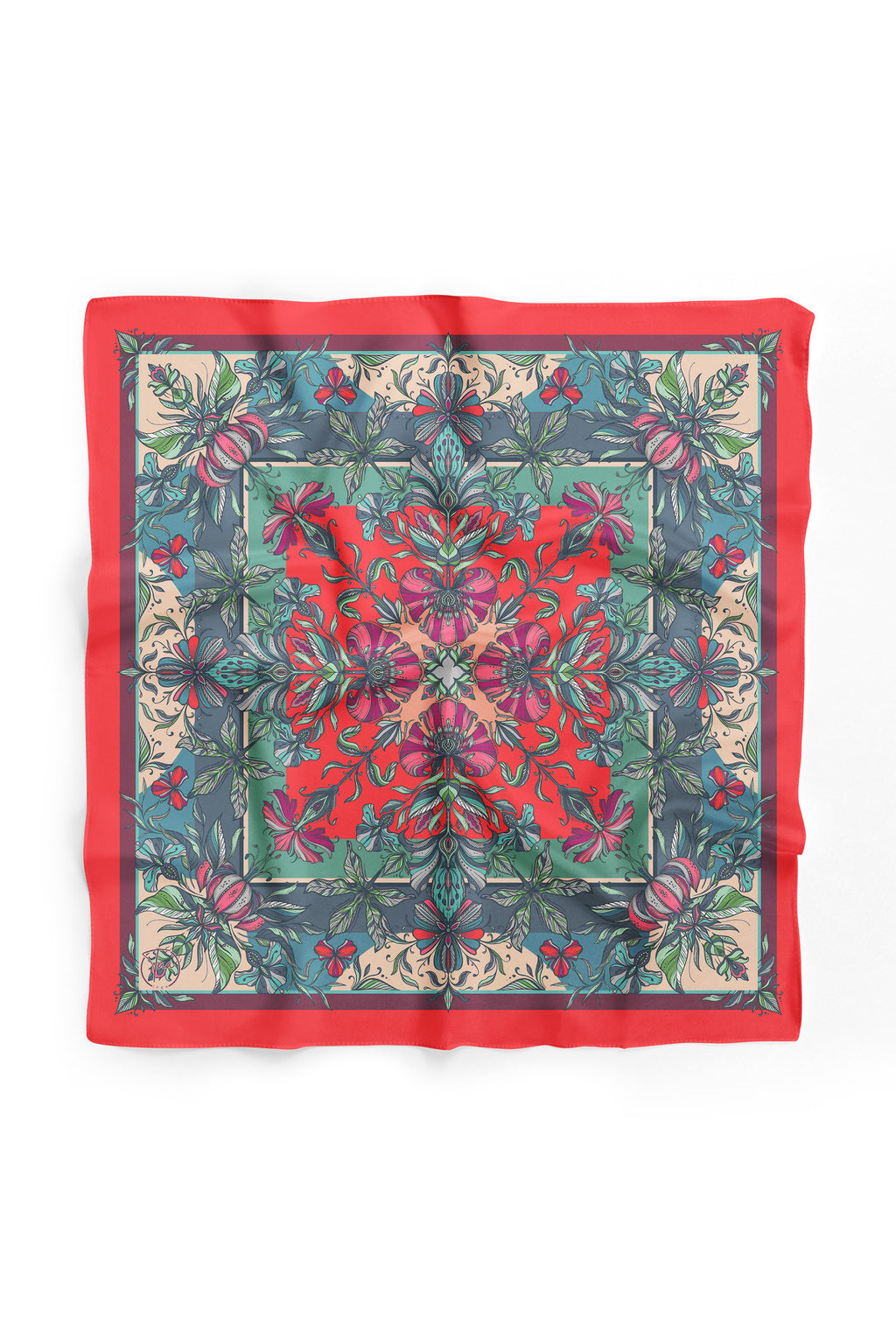 ÇİÇEKLERİN SENFONİSİ Desen Bandana/Fular - görsel 2