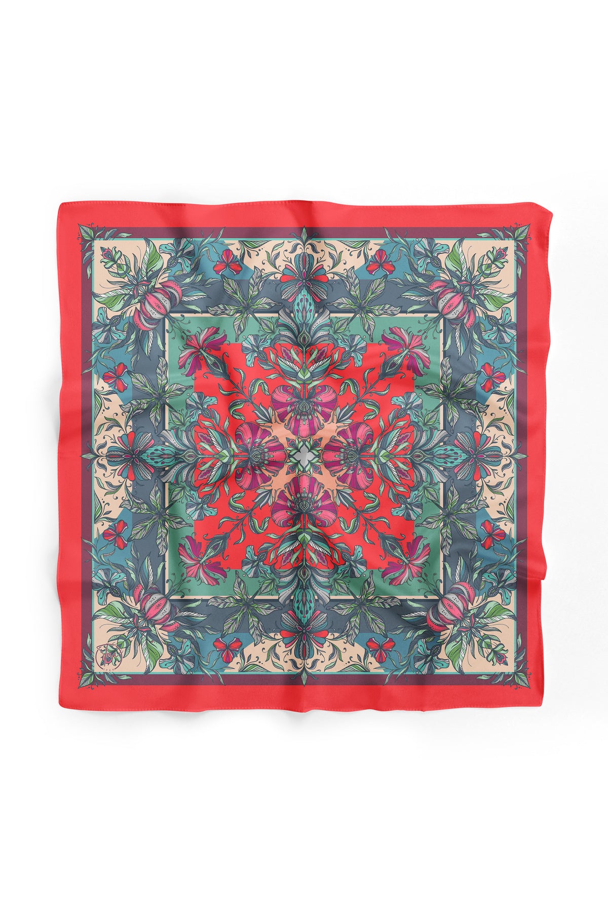 ÇİÇEKLERİN SENFONİSİ Desen Bandana/Fular - görsel 2