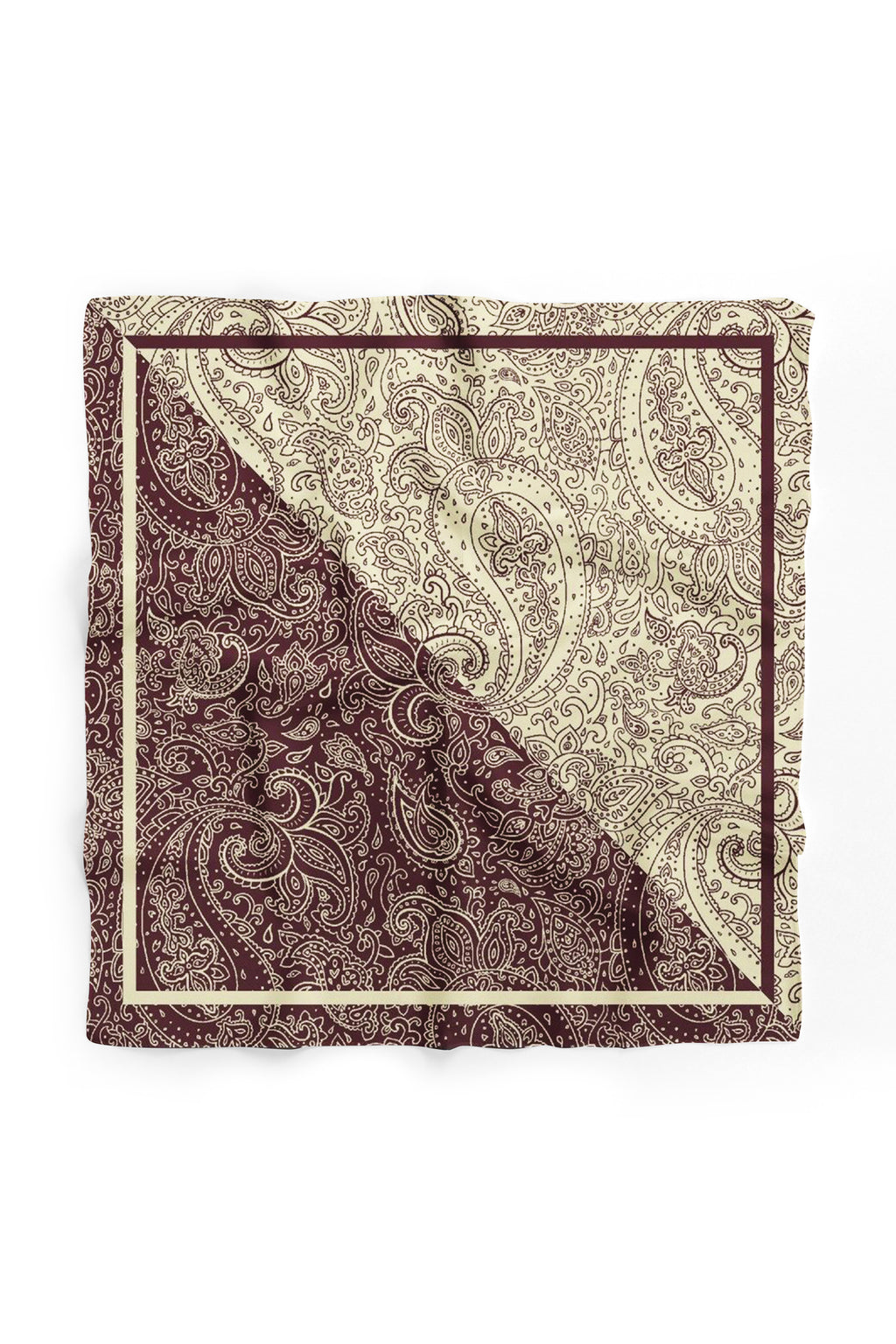 İki Mevsim Paisley Desen 55x55cm Bandana/Fular - görsel 4