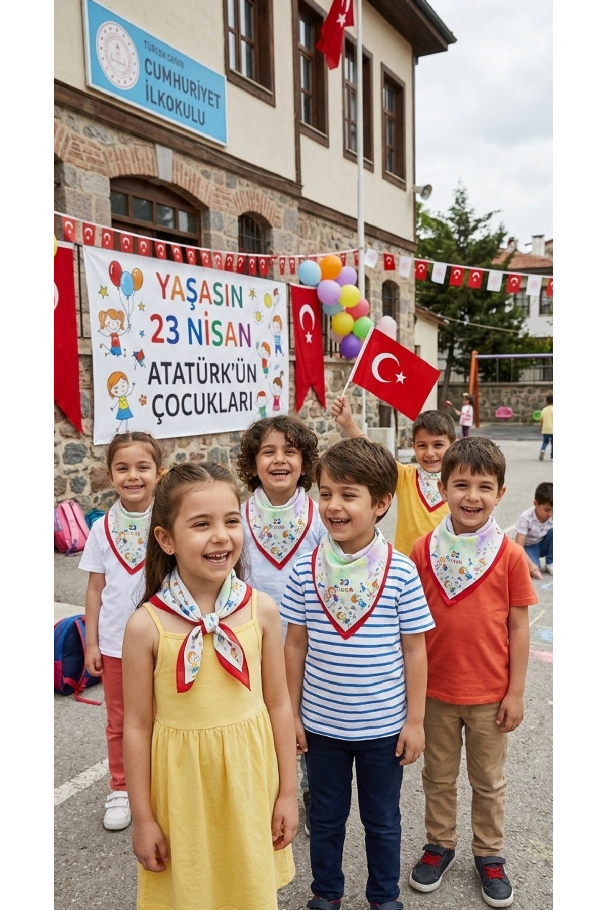 23 NİSAN ÇOCUK BAYRAMI TEMALI Bandana/Fular - görsel 4