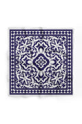 Mavi Kalkan Desen 60x60 cm Viskon Modal Erkek Bandana/Fular - Çok Renkli