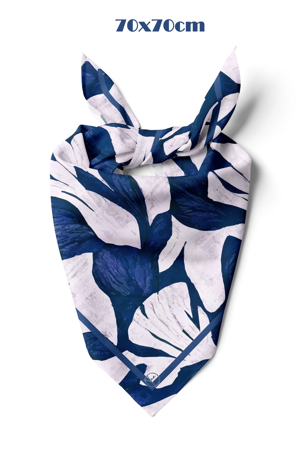Lacivert Elegance Desen 70*70cm Bandana/Fular - görsel 2