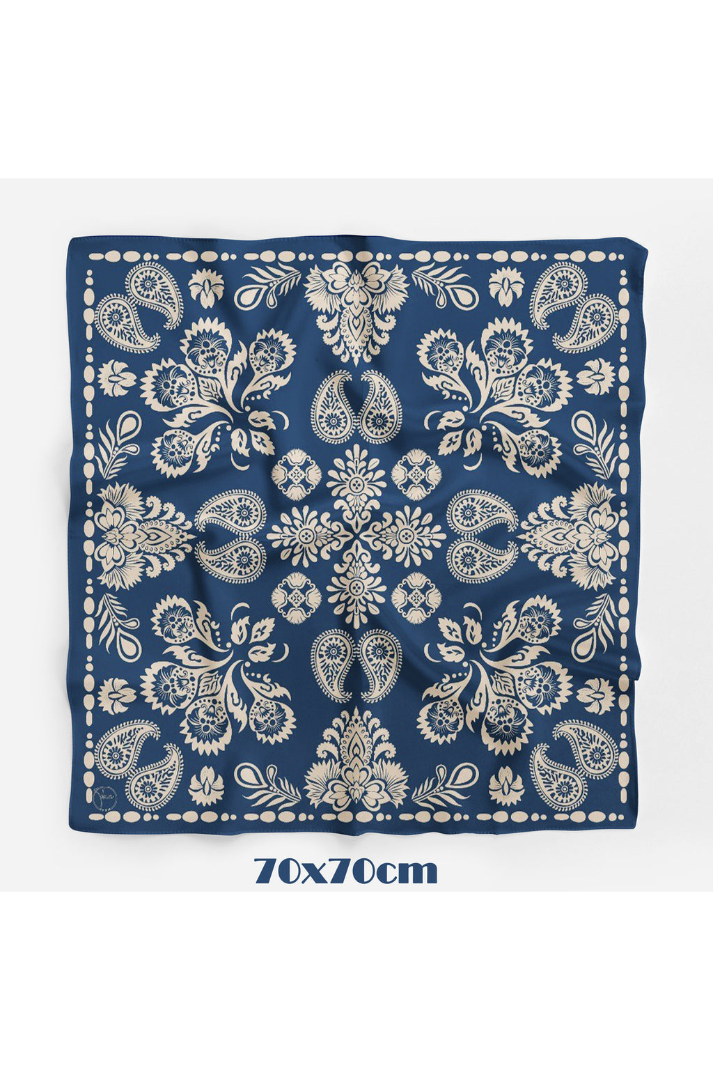 Antik Zarafet Desen 70*70cm Bandana/Fular - görsel 2