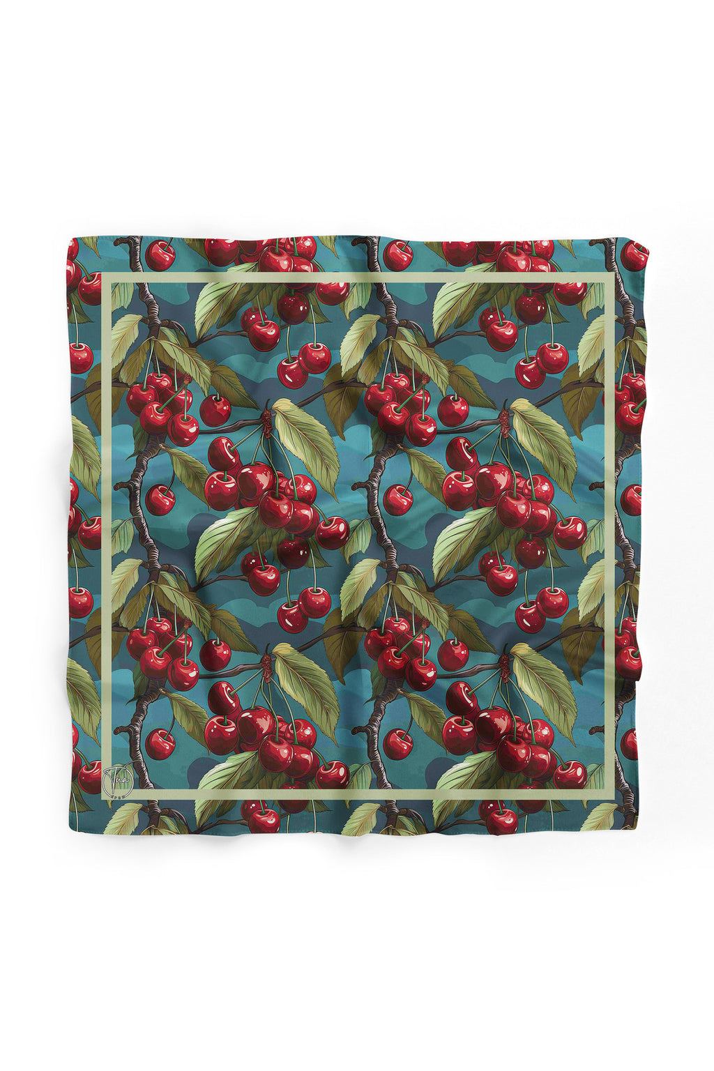CHERRY Desen Bandana/Fular - Çok Renkli