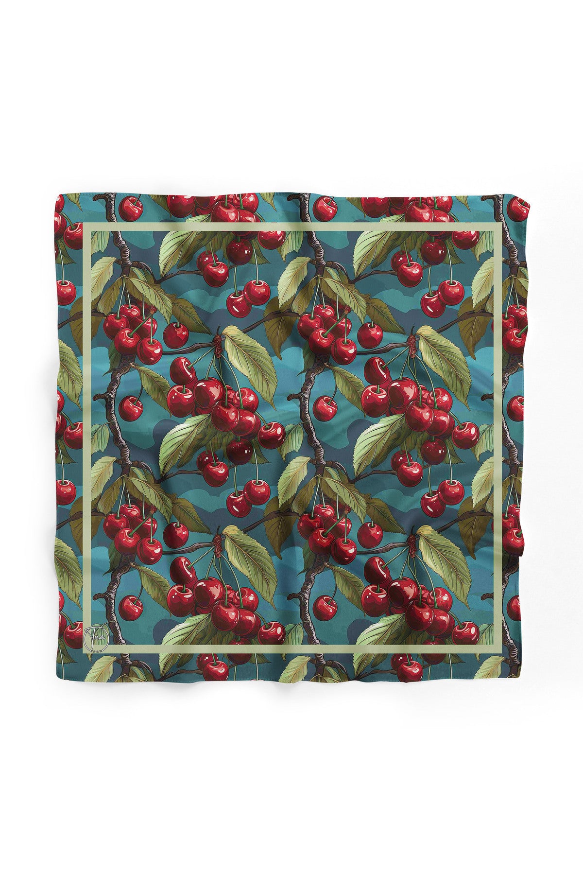 CHERRY Desen Bandana/Fular - Çok Renkli
