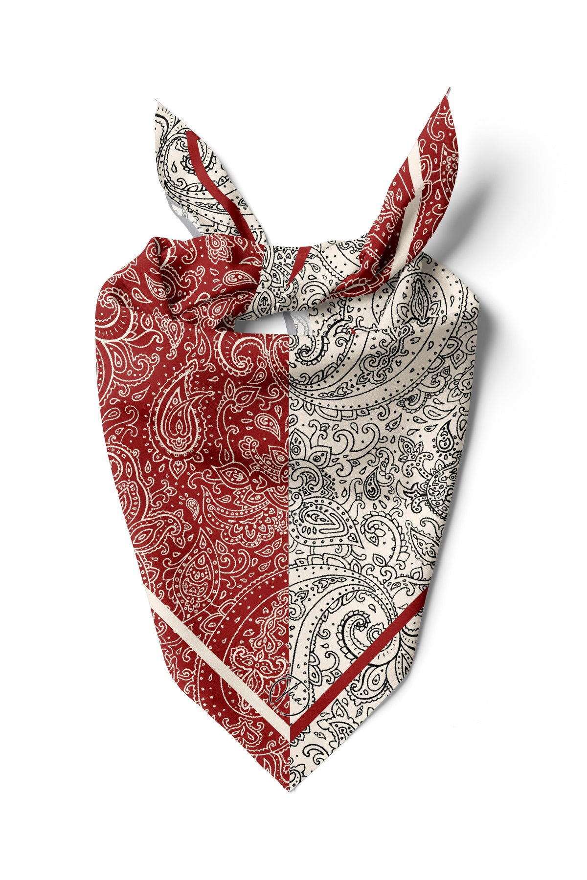 RED PAİSLEY Desen Bandana/Fular - görsel 2