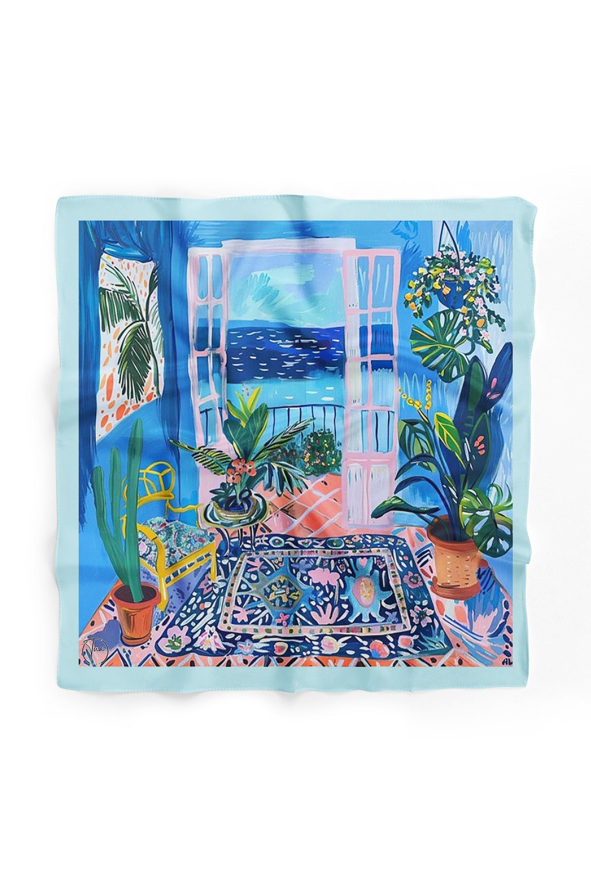Vista Desen 55x55cm Bandana/Fular - görsel 3