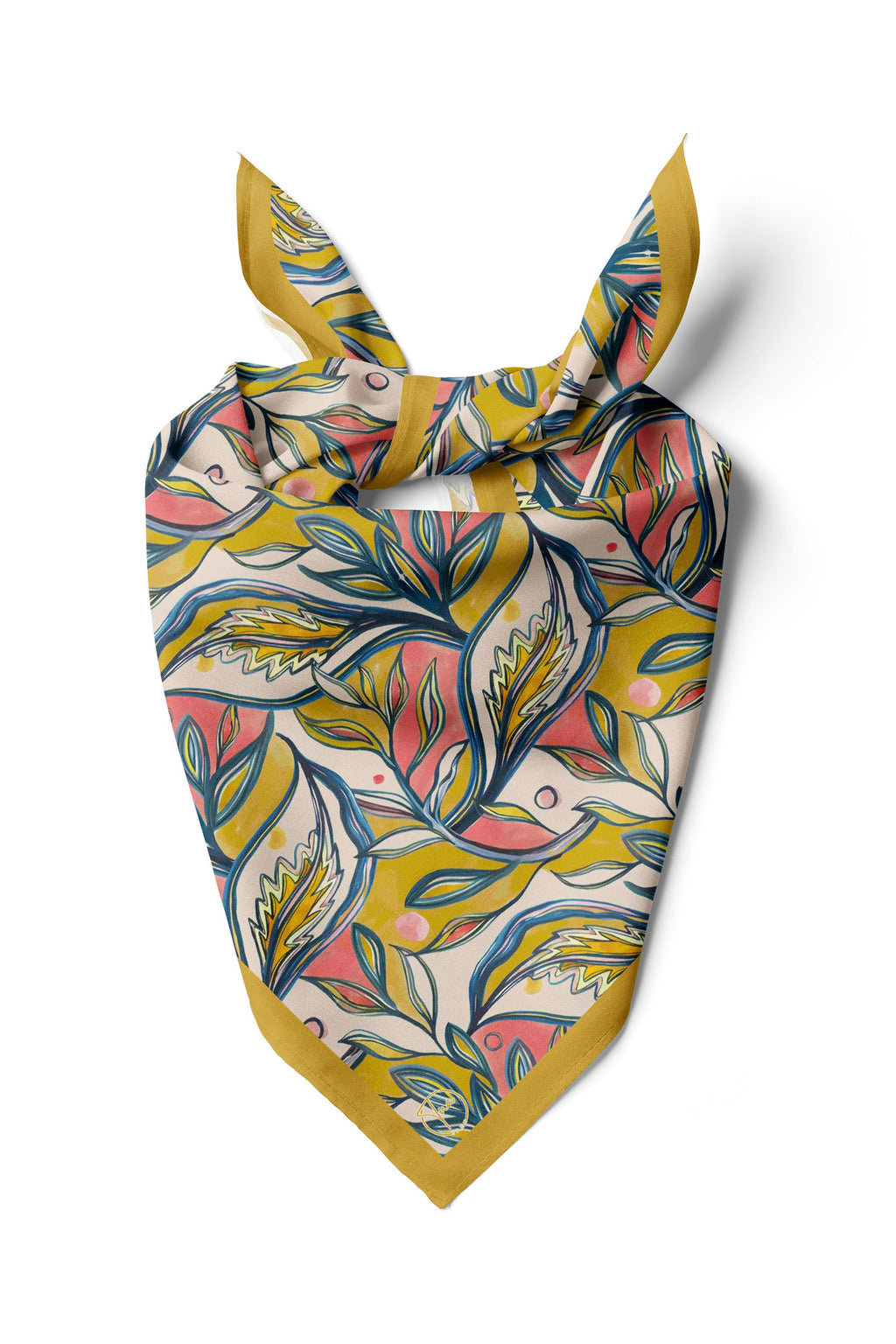 Serin Esinti Desen 55x55cm Bandana/Fular - görsel 2