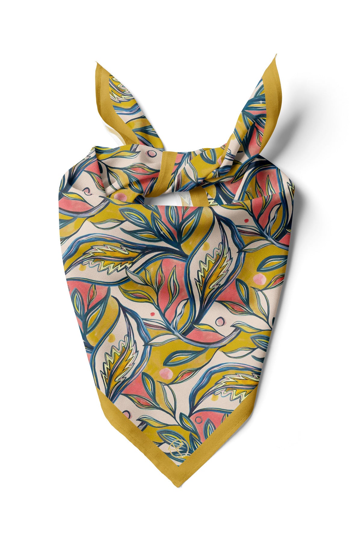 Serin Esinti Desen 55x55cm Bandana/Fular - görsel 2