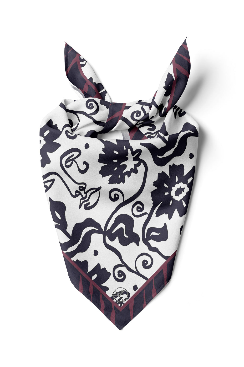 ÇİÇEK YÜZLÜ Desen Bandana/Fular - Çok Renkli