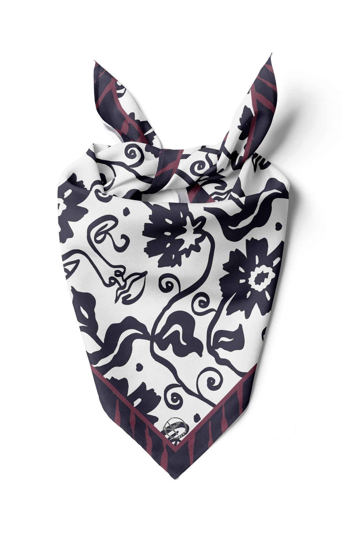 ÇİÇEK YÜZLÜ Desen Bandana/Fular - Çok Renkli