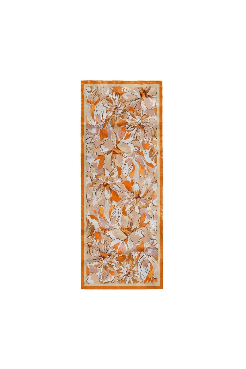 Flower Desen Fransız İpeği Şal 70x180cm - görsel 3