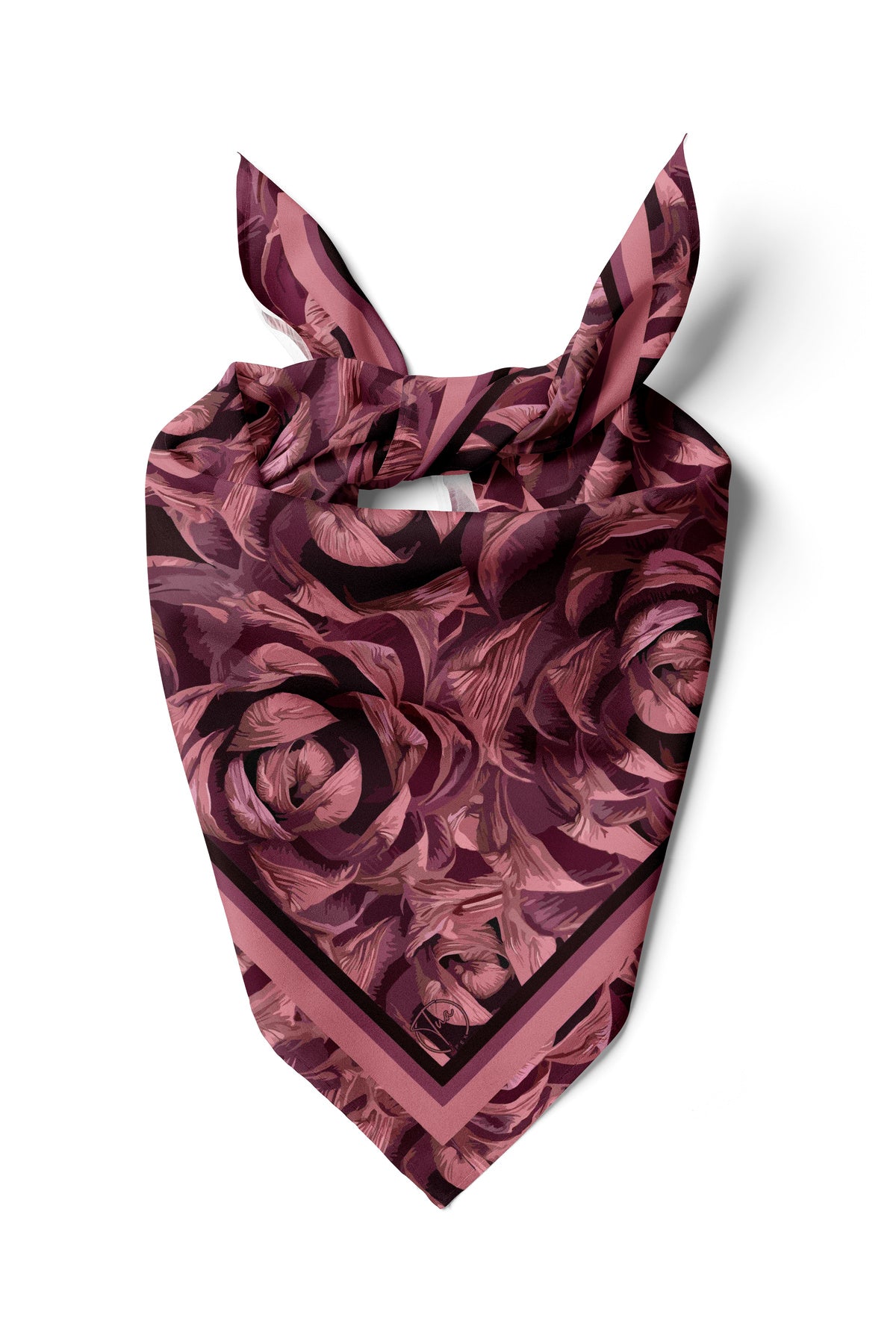 ROSE NOİR Desen Bandana/Fular - Çok Renkli