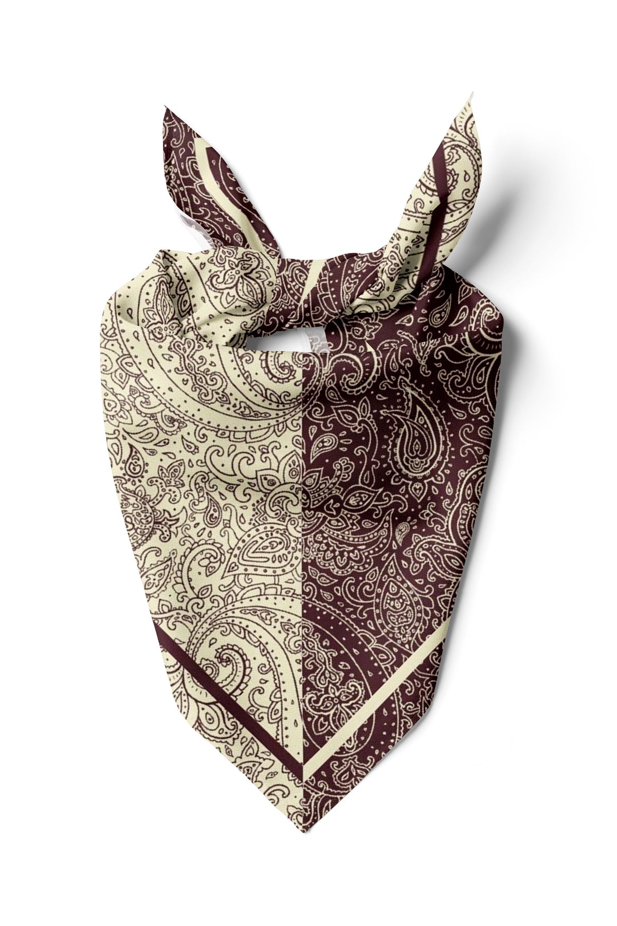 İki Mevsim Paisley Desen 55x55cm Bandana/Fular - görsel 2