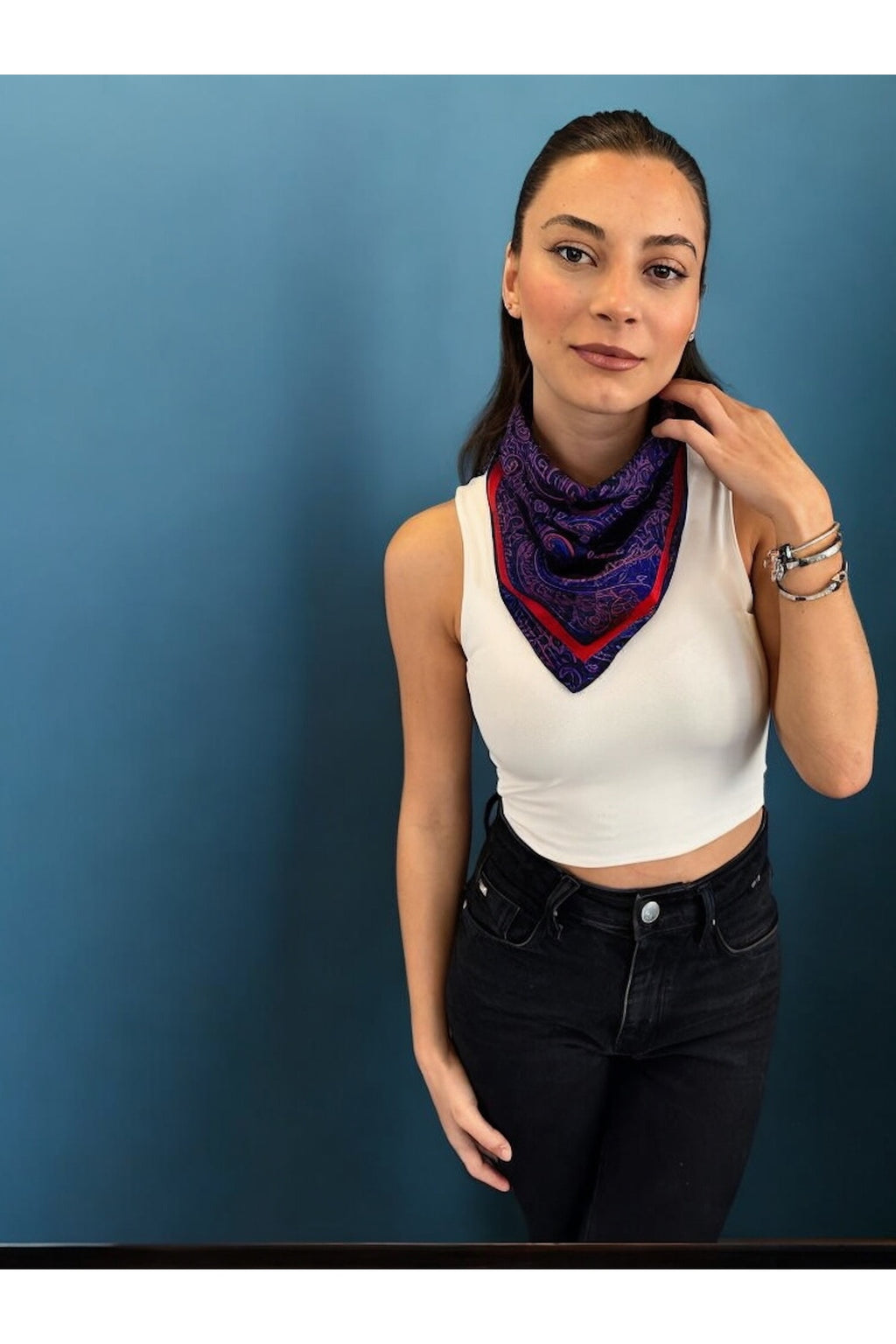 ETNİK ŞAL Desen Bandana/Fular - görsel 7