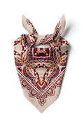 Pusula Desen 55x55cm Bandana/Fular - Çok Renkli