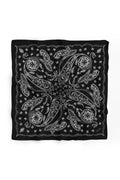 Efsun Desen 60x60 cm Viskon Modal Erkek Bandana/Fular - Siyah