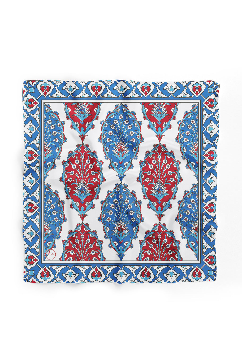 Saray Nakışı Desen Bandana/Fular - Çok Renkli