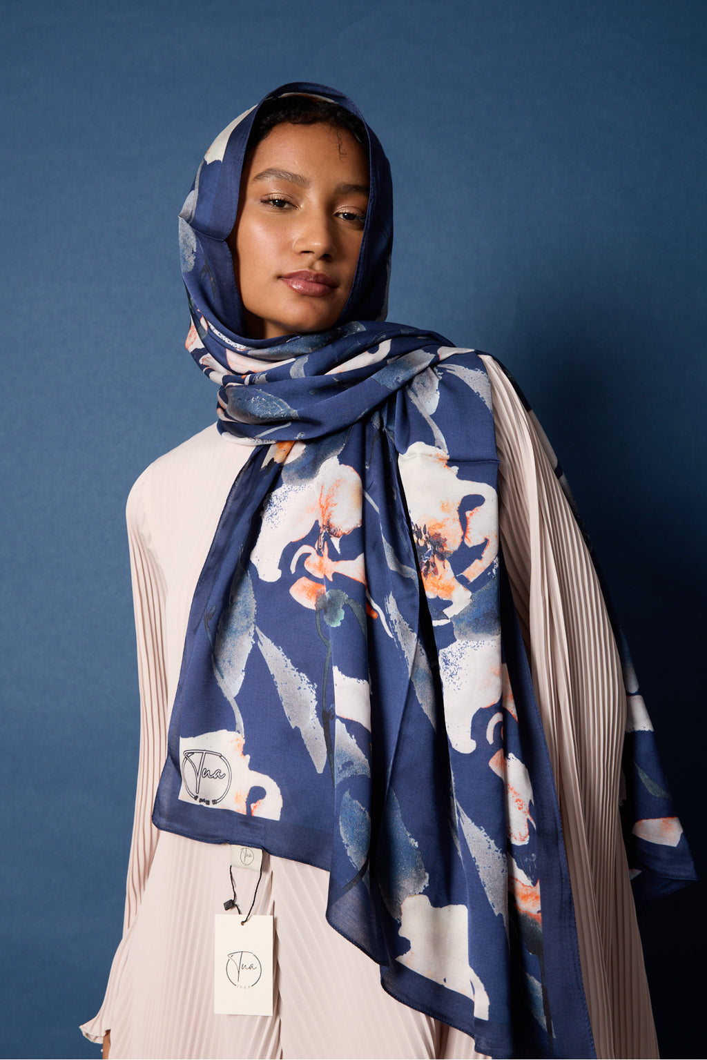 Organic Viscose İpeği İNCİRA ŞAL - FLoral Desenli - görsel 5