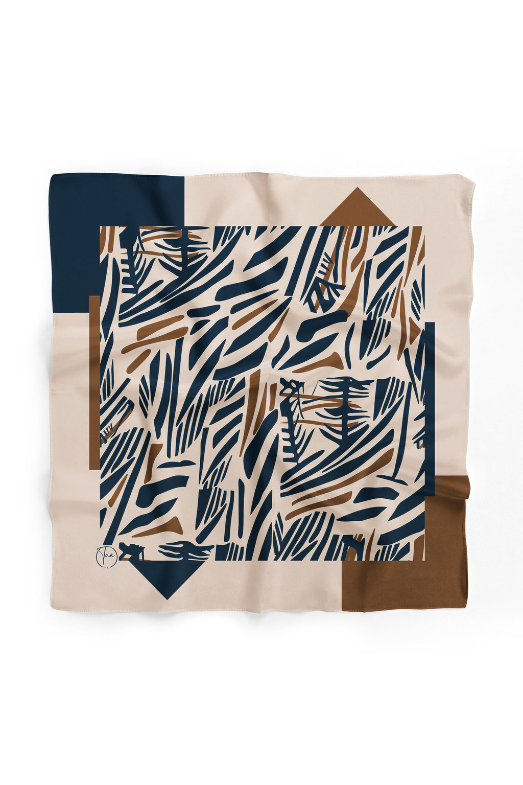 Orman Yansımaları Desen 55x55cm Bandana/Fular - görsel 2