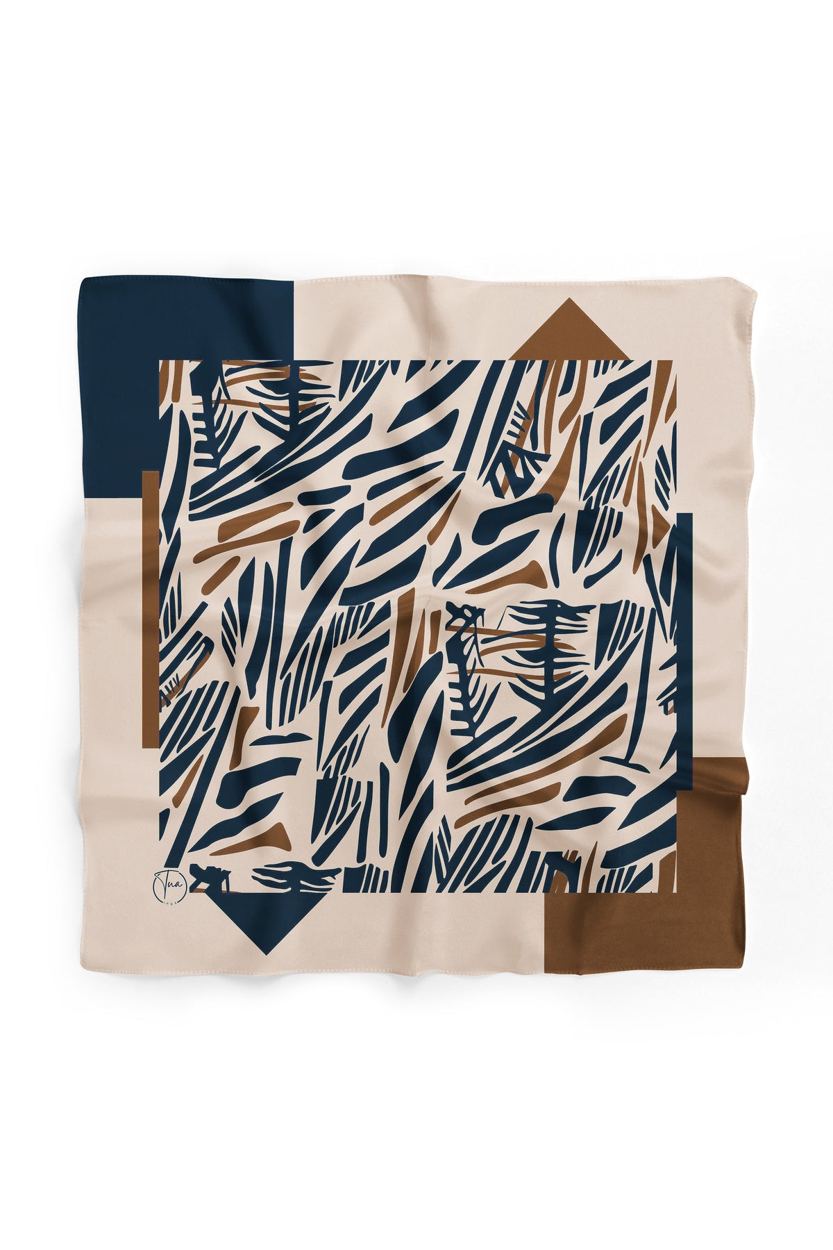 Orman Yansımaları Desen 55x55cm Bandana/Fular - görsel 2