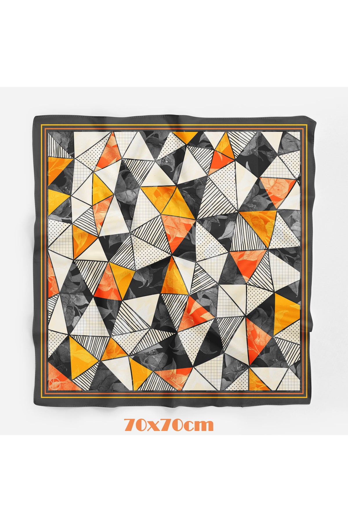TRIBAL GEOMETRI Desen 70*70cm Bandana/Fular - görsel 2