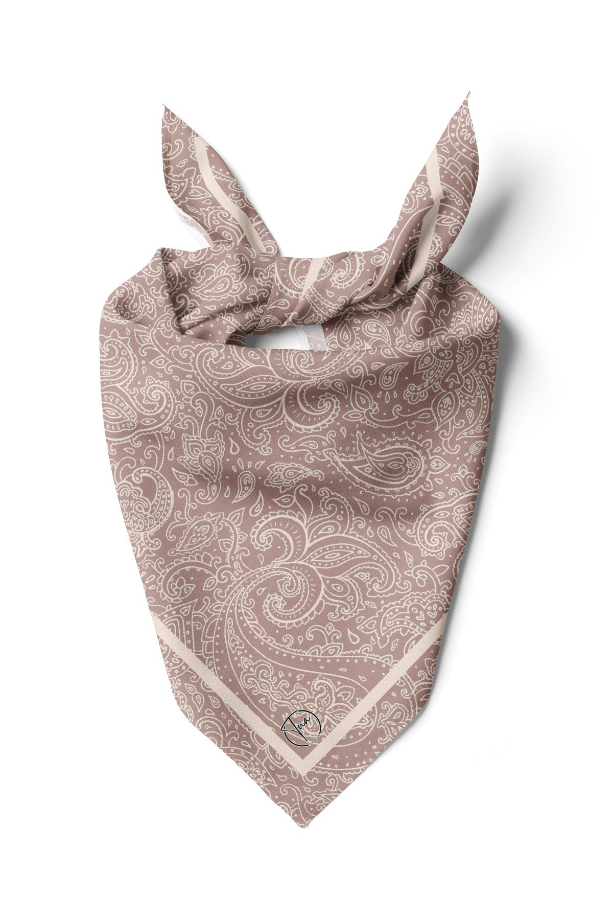 ETNİK ŞAL Desen Bandana/Fular - Bej