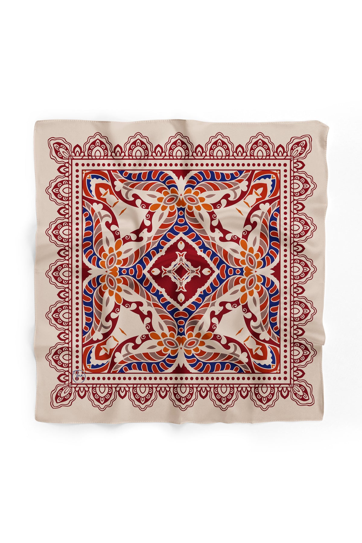Pusula Desen 55x55cm Bandana/Fular - görsel 2