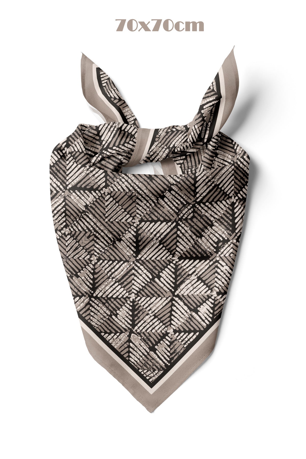 TOPRAK İZİ Desen 70*70cm Bandana/Fular - görsel 2
